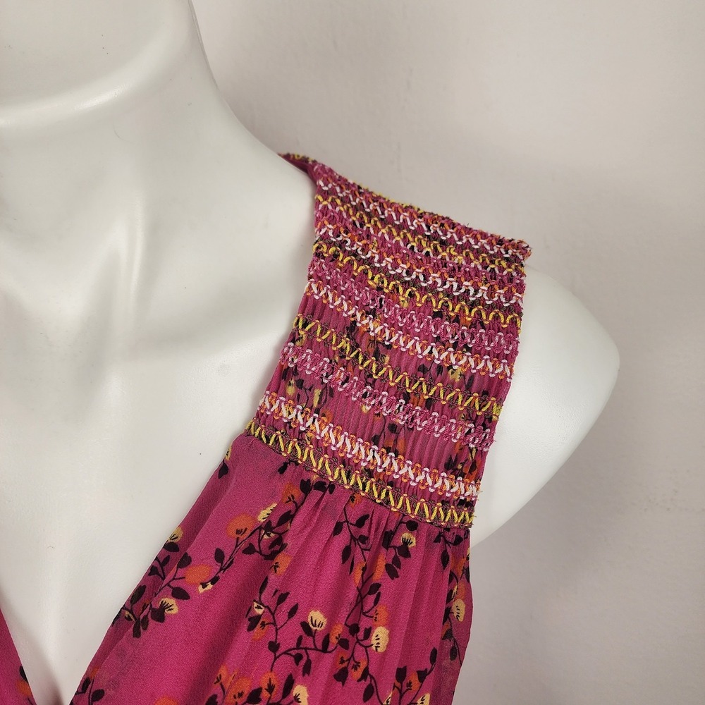 Diane Von Furstenberg Silk Bali Pink Floral Wrap Dress Women's‎ Size 4 - Picture 5 of 9